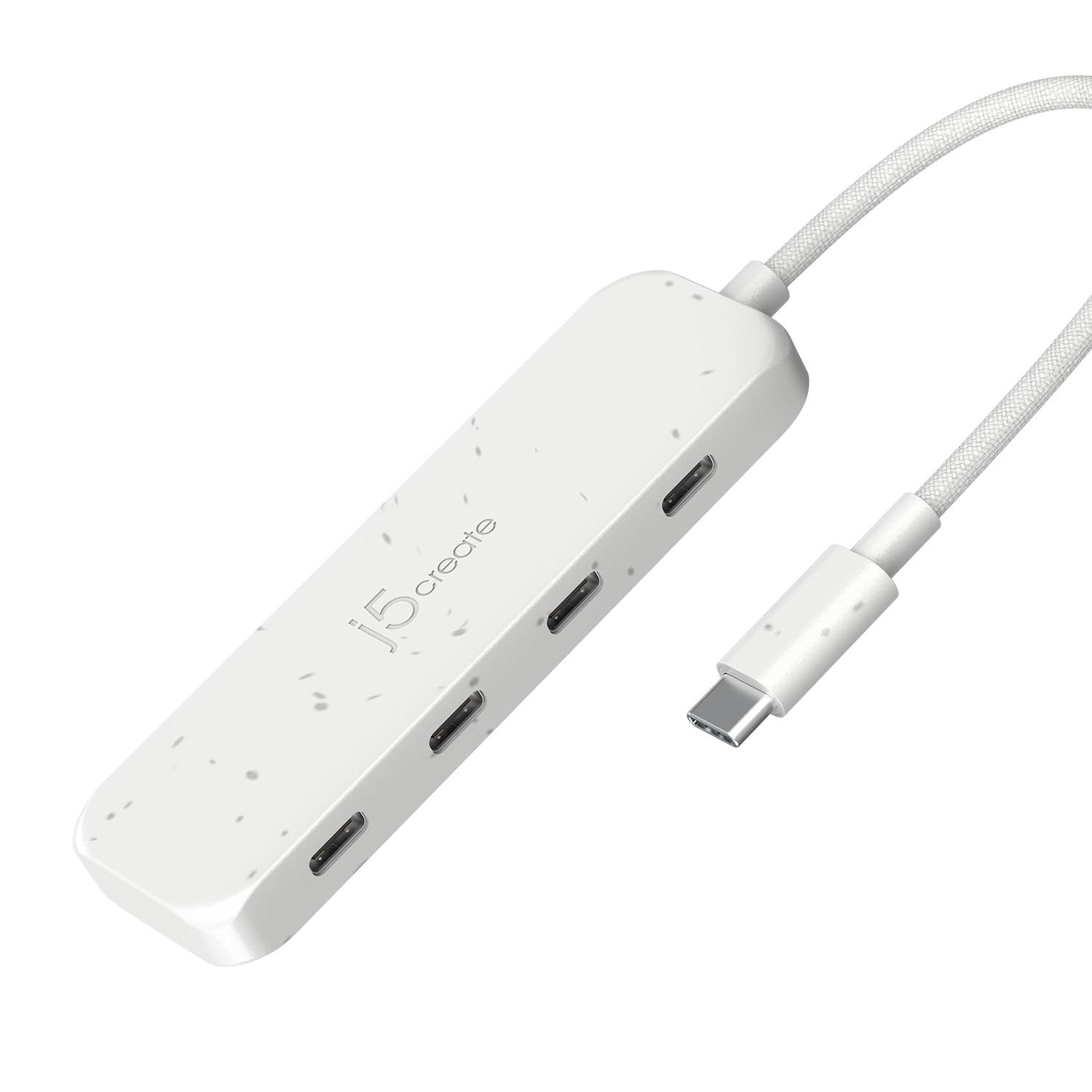 j5create Accessory JCH345EW USBC to 4Port TypeC Gen2 Hub Pure White Retail