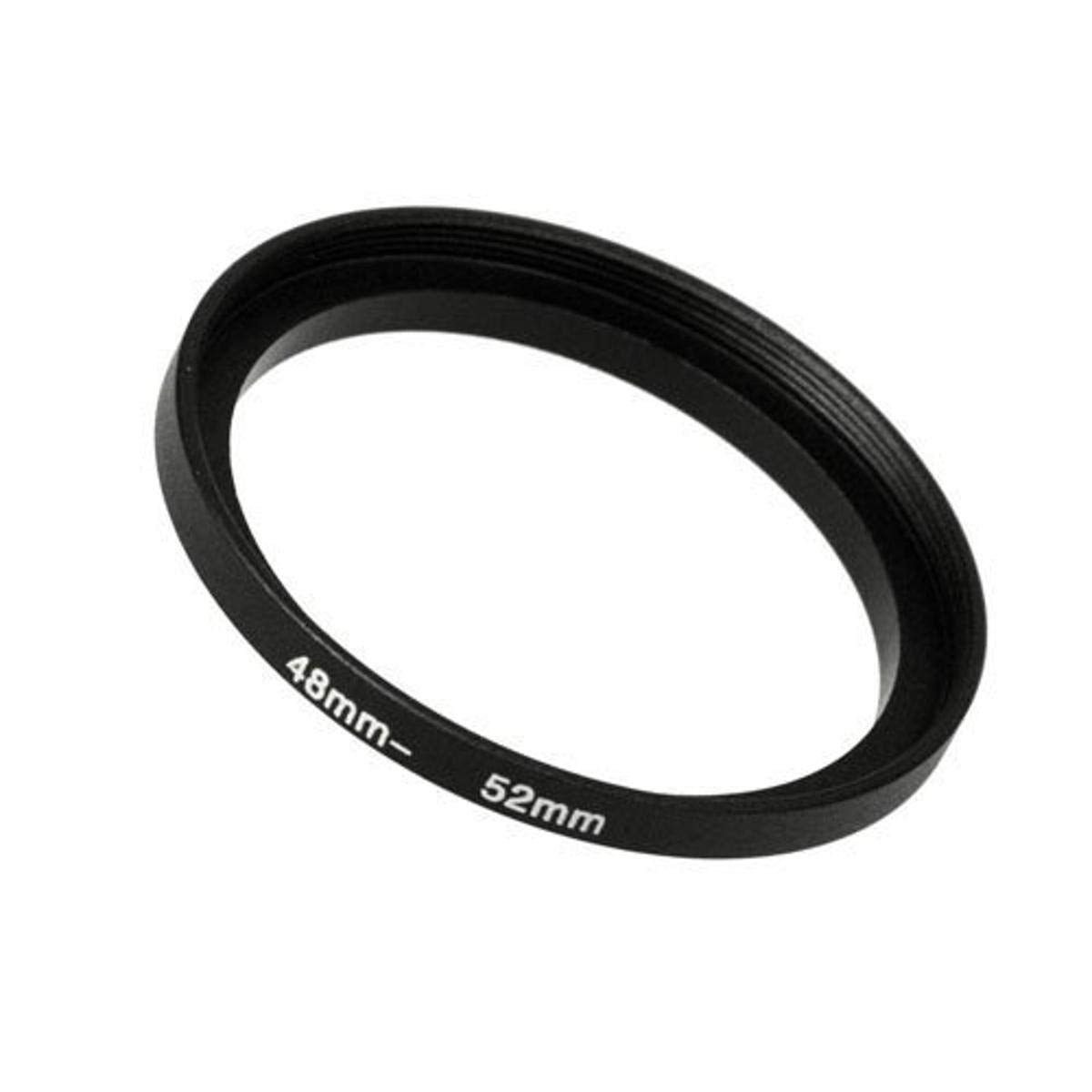 Fotodiox Metal Step Up Ring, Anodized Black Metal 48mm-52mm, 48-52 mm