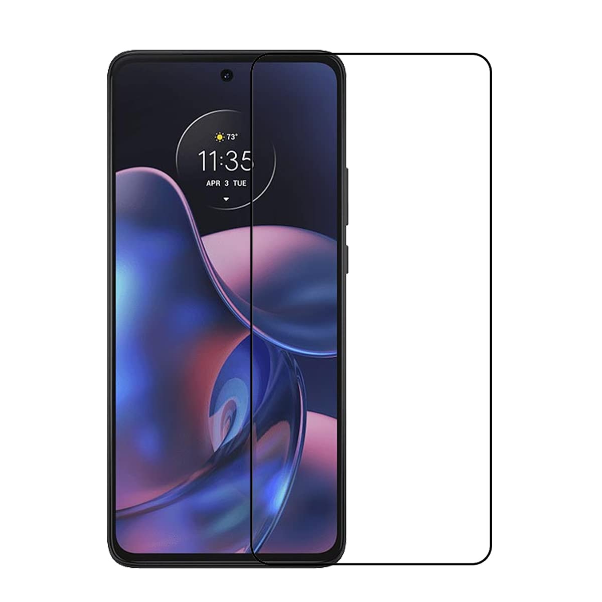 Uponew For Motorola Edge 2022 Tempered Glass Screen Protector   [2 Pack] Tempered Glass Screen Protector Frontier Protective Pro
