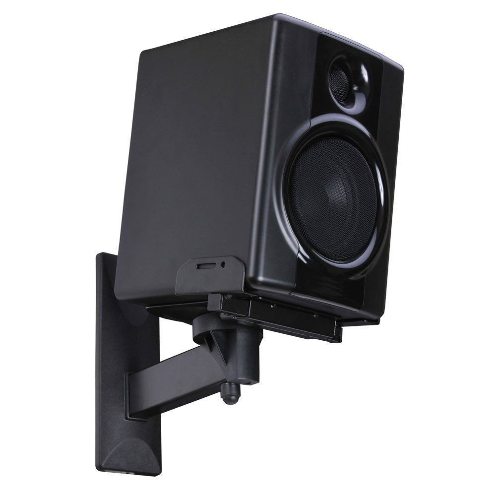 Videosecu One Pair Of Side Clamping Bookshelf Speaker Mounting Bracket With Swivel And Tilt For Large Surrounding Sound Speakers