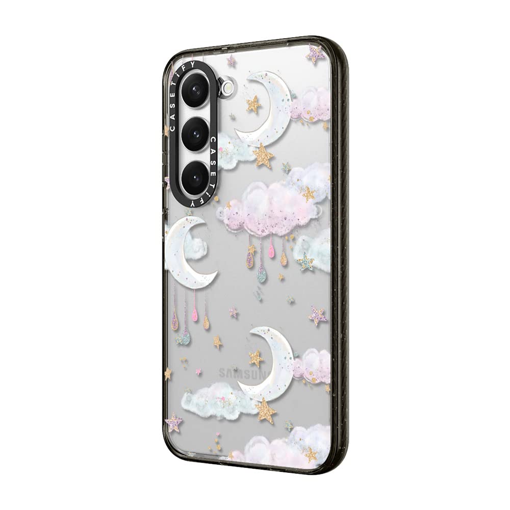 Casetify Impact Samsung Galaxy S23+ Case [4X Military Grade Drop Tested / 8.2Ft Drop Protection]   Candy Cotton Clouds   Clear B
