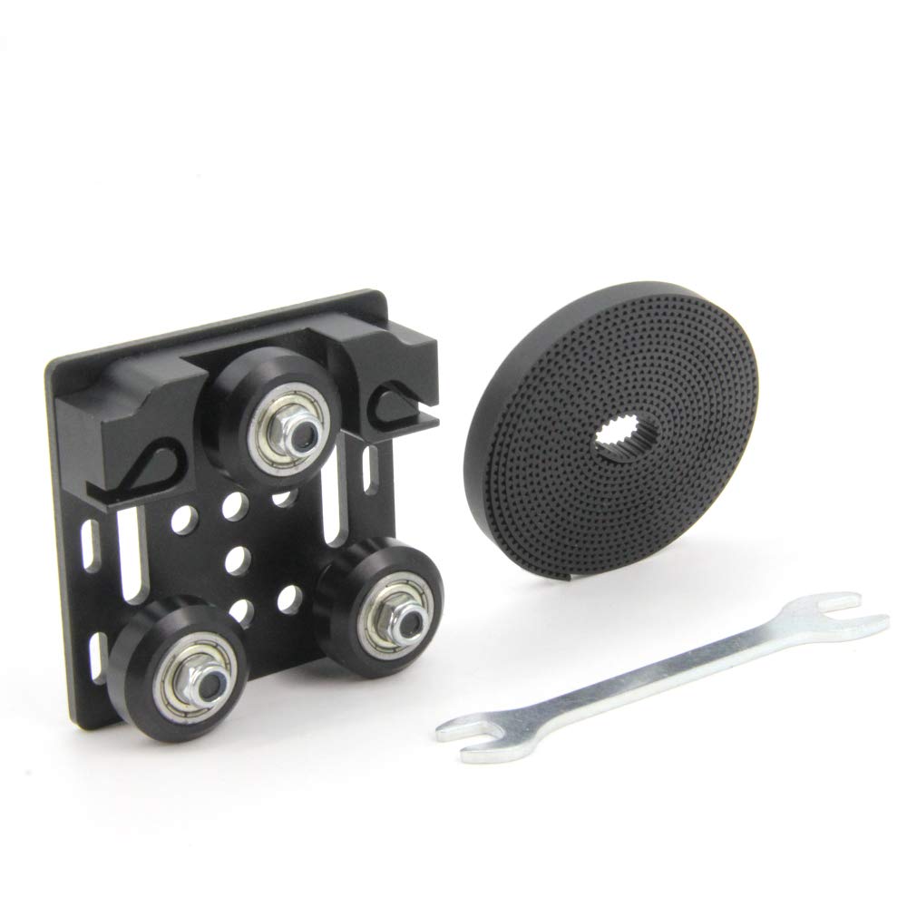 Zeberoxyz Big V Wheel With Plate And 6Mm Belt Buckle For 2020V Slot Aluminum Profile 3D Printer Accessories Parts Set For Cnc Ko