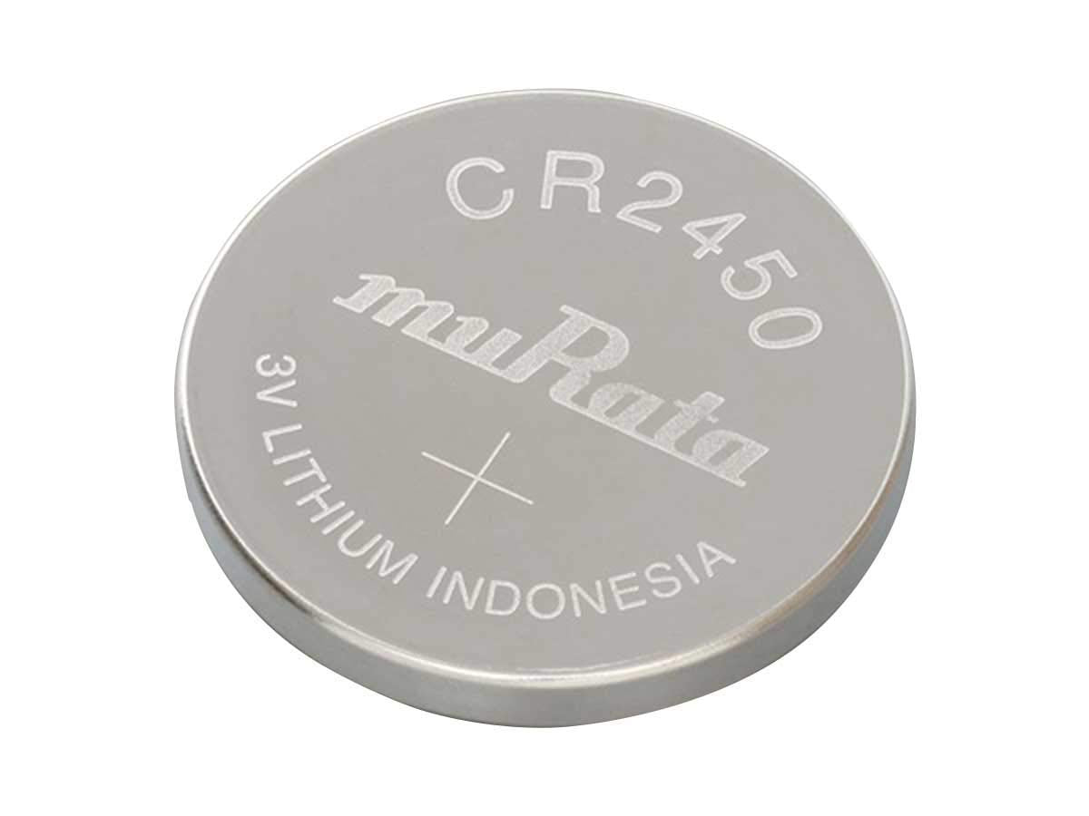 Murata Cr2450 Battery Dl2450 Ecr2450 3V Lithium Coin Cell (5 Batteries)