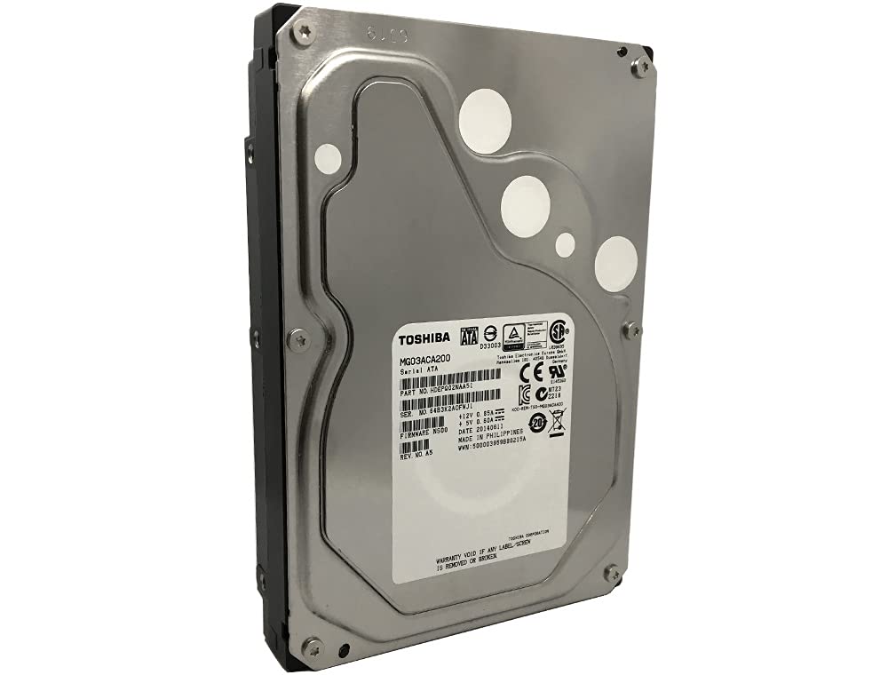 TOSHIBA MG03ACA200 2TB 7200 RPM 64MB Cache SATA 6.0Gb/s 3.5' Enterprise Hard Drive Bare Drive