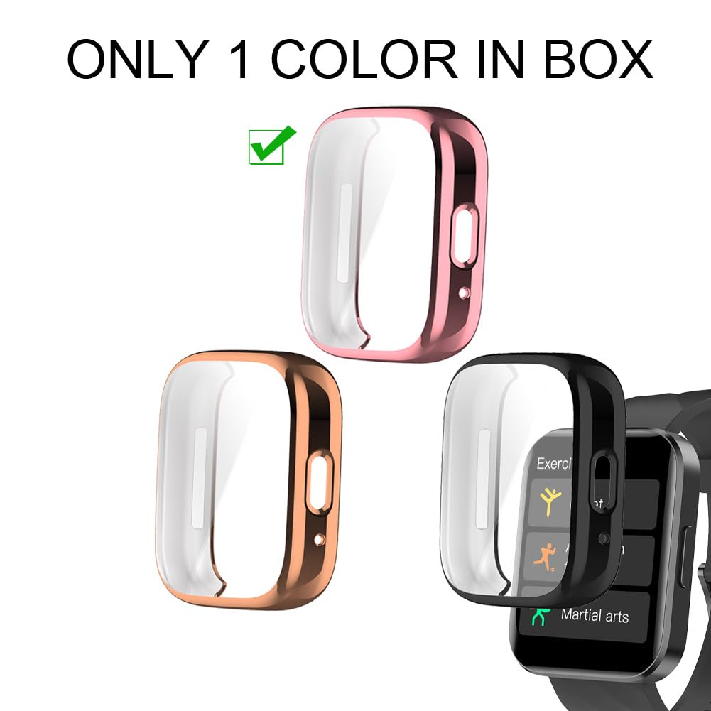 Smaate Watch Cases Compatible With Ruimen D1 1.85    Smart Watch, Tpu Case With Screen Protector, Protecting Watch Body & Screen