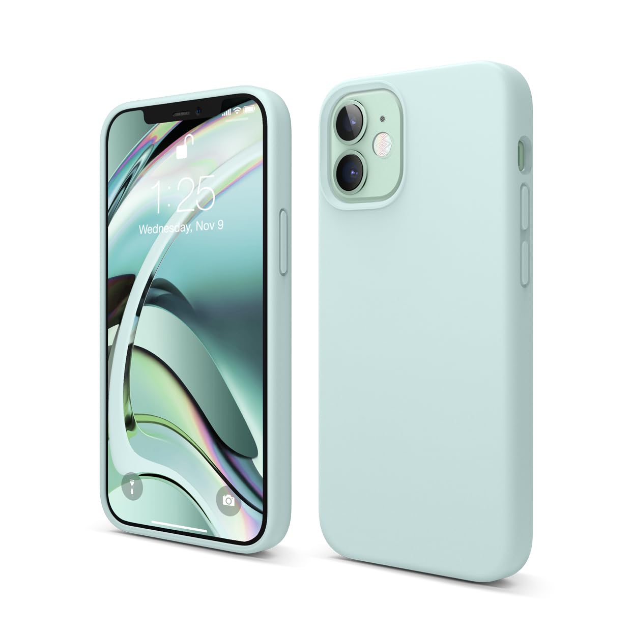 elago Compatible with iPhone 12 Mini Case, Liquid Silicone, Full Body Protective Cover, Shockproof, Slim Fit, Anti-Scratch Soft 