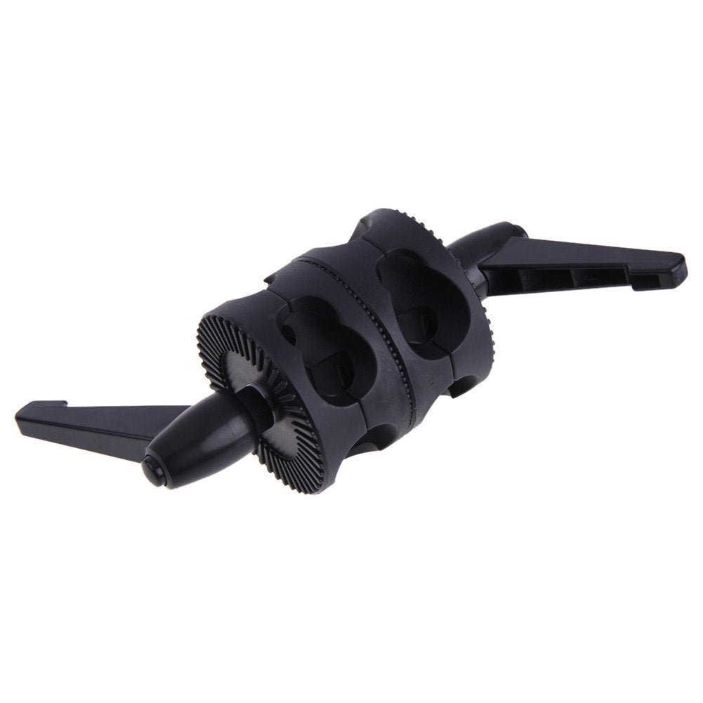 Coolbuy112 Dual Head Grip Swivel Clamp Head Holder Bracket For Photography Studio Flash Reflector Boom