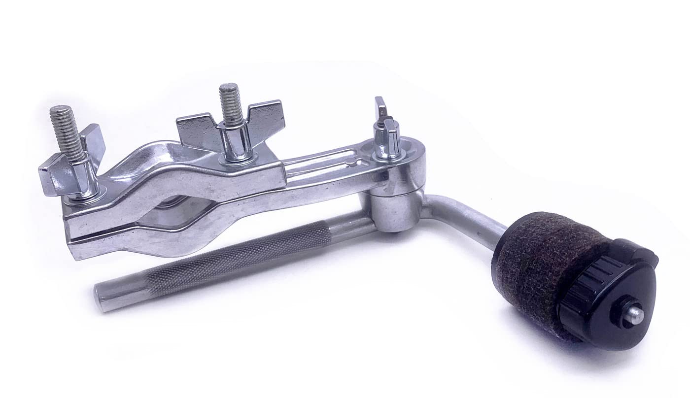 Tuoren Cymbal L-Arm Rod With Bracket Holder Extension Arm Attachment, Cymbal Boom Arm With Drum Set Mounting Clamp, Cymbal Stand