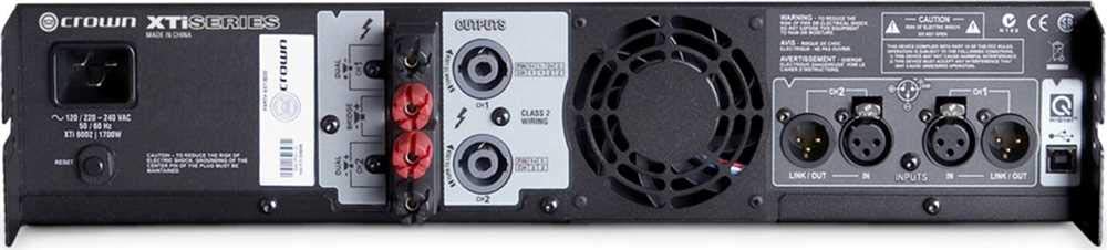 Crown Xti6002 U Us 2000 Watt Channel Power Amplifier