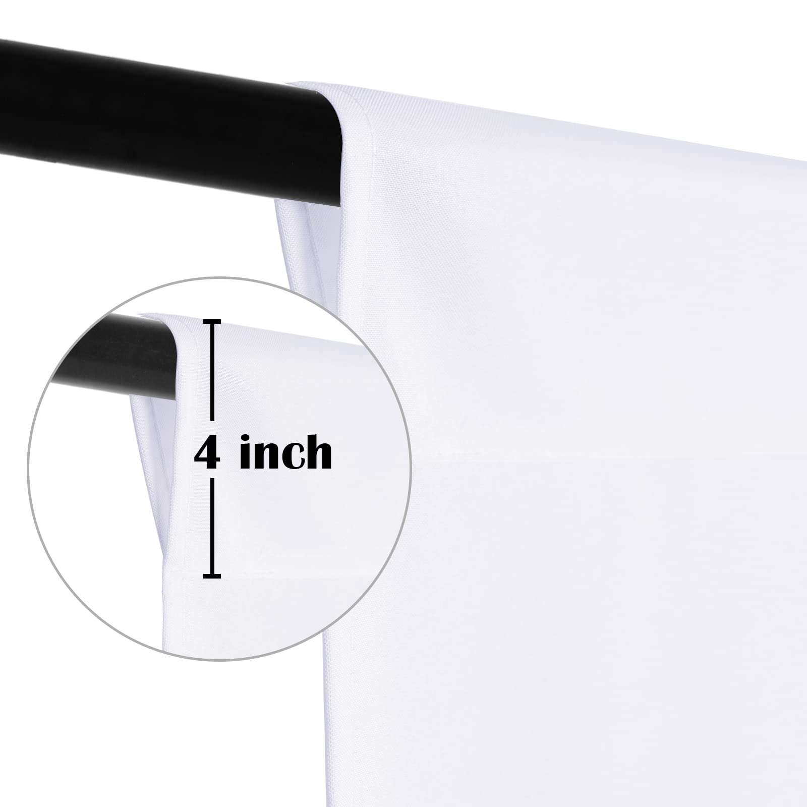 Sugargirl White Backdrop Background For Photography, 8X10Ft Photo Backdrop White Screen Photo Booth Backdrop For Photoshoot Part