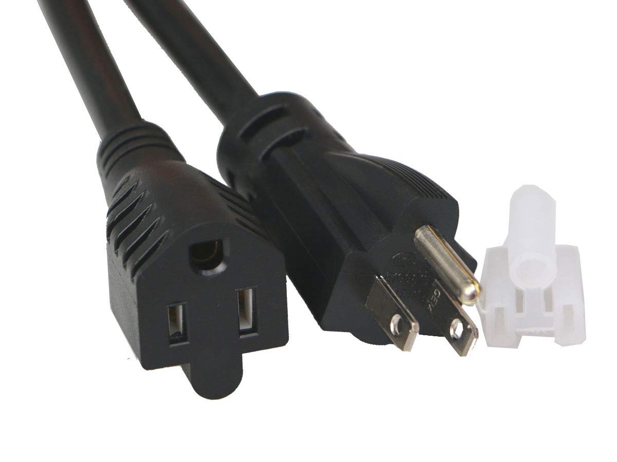 10Feet Outdoor Extension Cord,105? Temperature Resistant 15Amp Big Plug Anti Load 14Awg 3 Prong Heavy Duty Tools Equipment Power