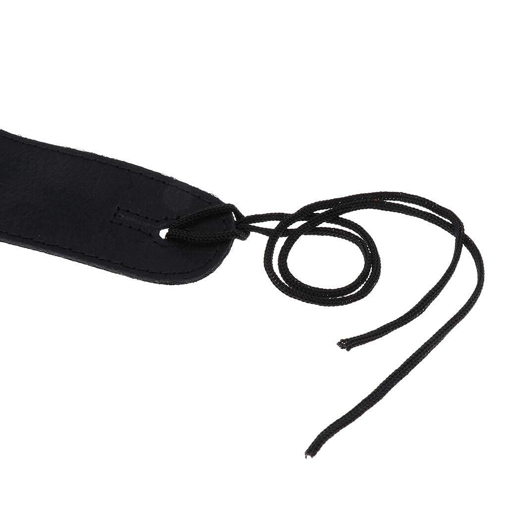Ubersweet Imported Soft Adjustable Spongge Belt Strap for Electric Guitar Bass Accessory Black
