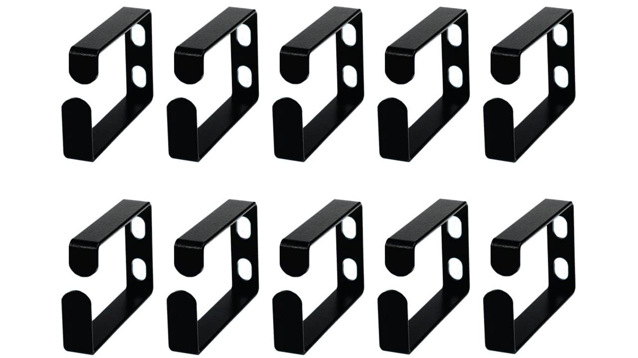 Metal Master   10 Pack Metallic Cable Manager Ring Network Rack Cable Management Ring Cable Management Hook For Network Patch Ca