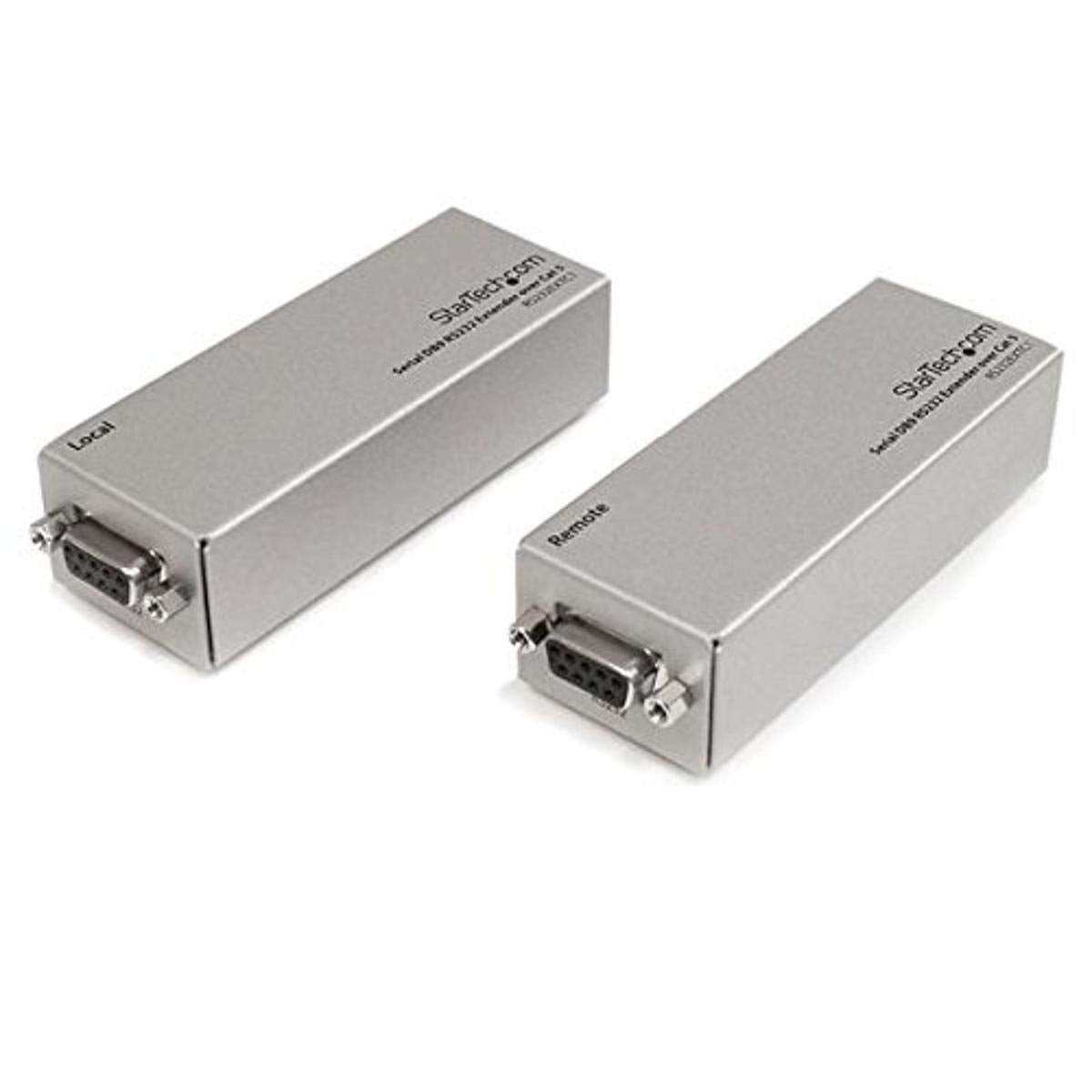 Startech.Com Serial Db9 Rs232 Extender Over Cat 5   Up To 3300 Ft (1000 Meters) (Rs232Extc1),Silver