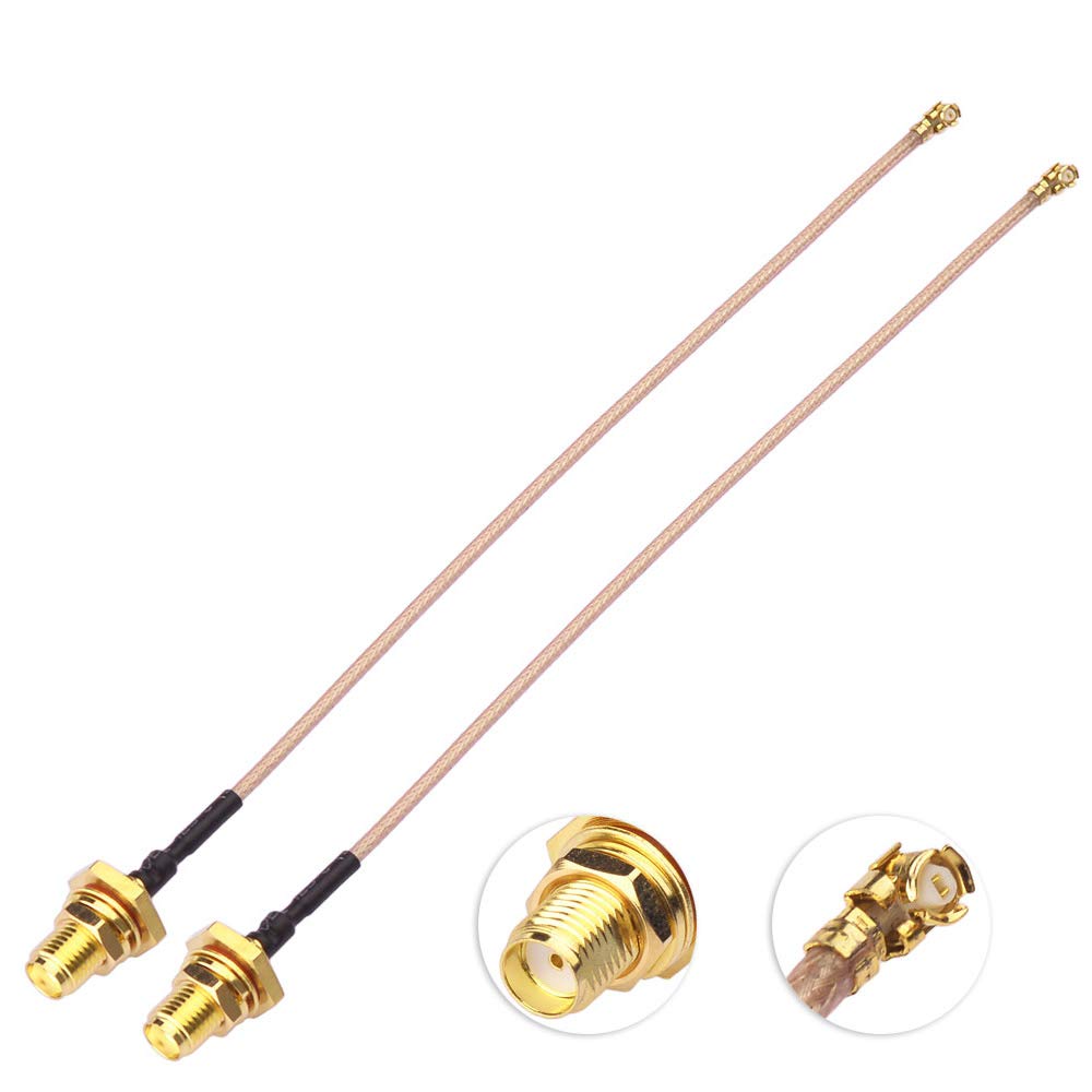 Superbat U.Fl/Ipex Cable Mini Pci To Sma Bulkhead O-Ring Jack Low Loss Coaxial Cable Rg178 6'' 15Cm For Wireless Routers Mini Pc
