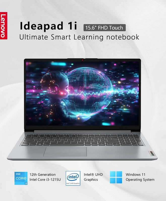 Lenovo Ideapad 15.6 Laptop For Students&Business, Fhd Touchscreen, Intel 6-Core I3-1215U, 16Gb Ram, 1Tb Storage(512Gb Internal S