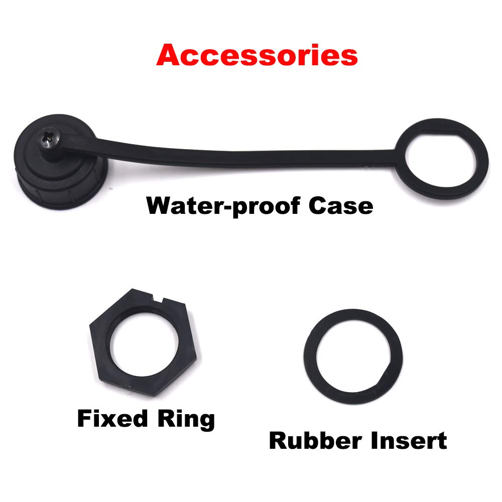 Kework 0.3 Meter Usb 3.0 Mount Cable, Usb Male To Female Flush Panel Mount Extension Cord For Car, Truck, Boat, Motorcycle Dashb