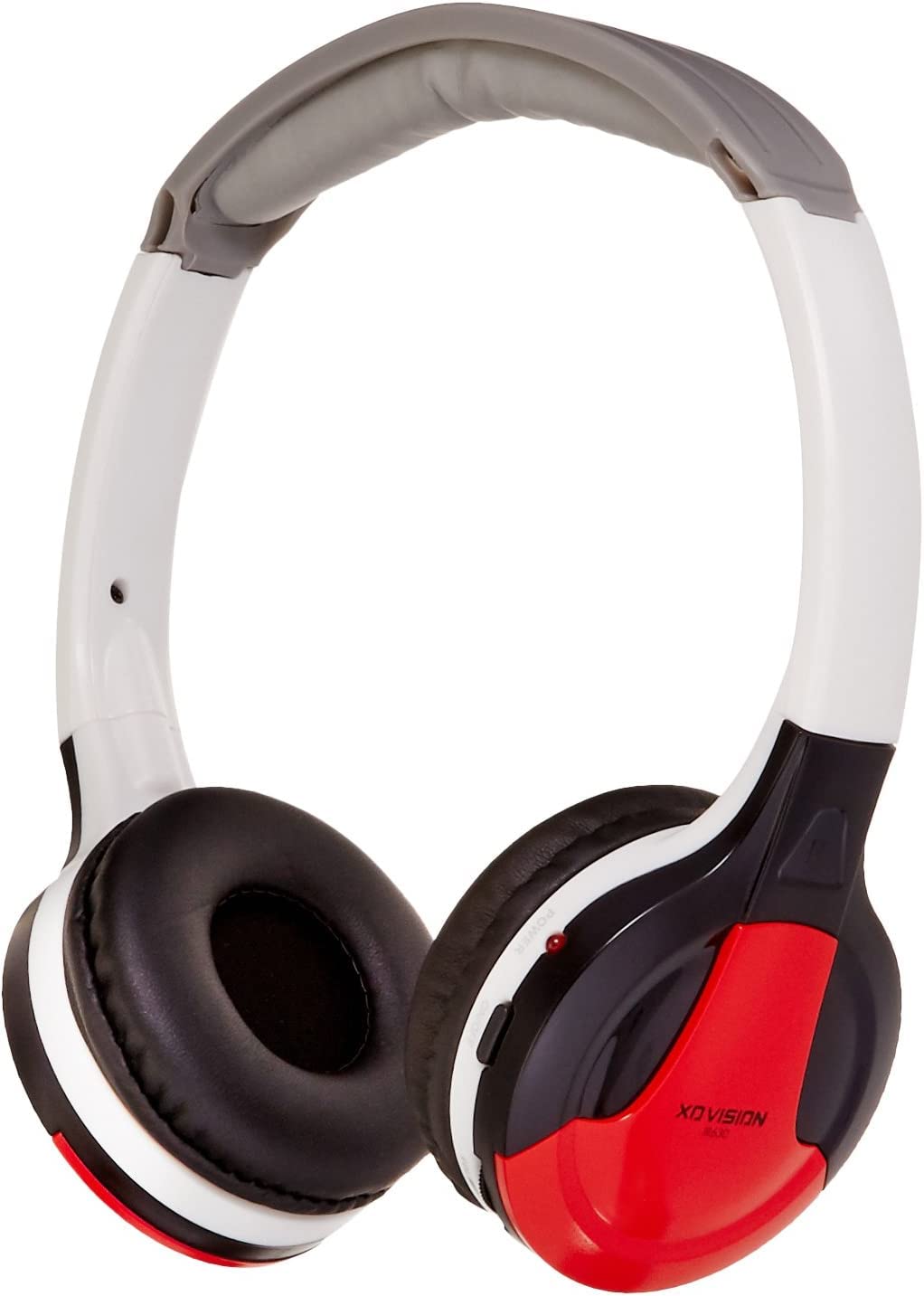 XO Vision IR630R Universal IR Wireless Foldable Headphones  RED Wireless BluetoothEnabled Lightweight Portable for iPhone, Car