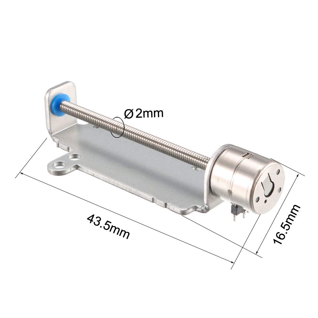 Uxcell 2Pcs Dc 3V 2 Phase 4 Wire Micro Stepper Stepping Motor Screw For Camera Focusing Motor