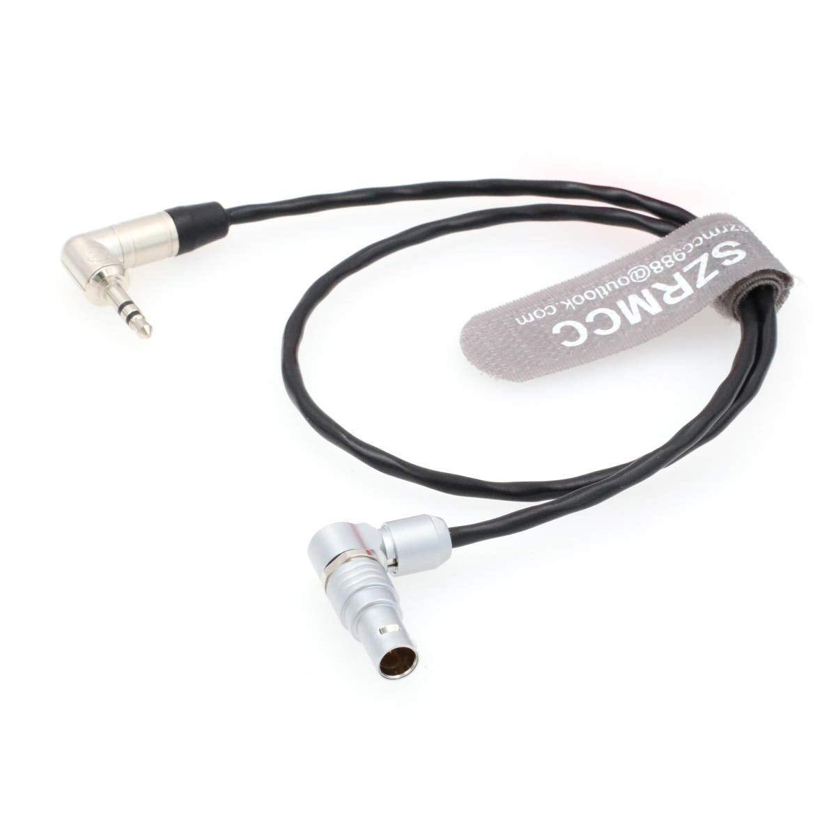 Szrmcc 5 Pin To Right Angle 3.5Mm Timecode Cable For Tentacle Sync Zaxcom To Arri Alexa Mini Camera/Xt Sound Devices (Right Angl