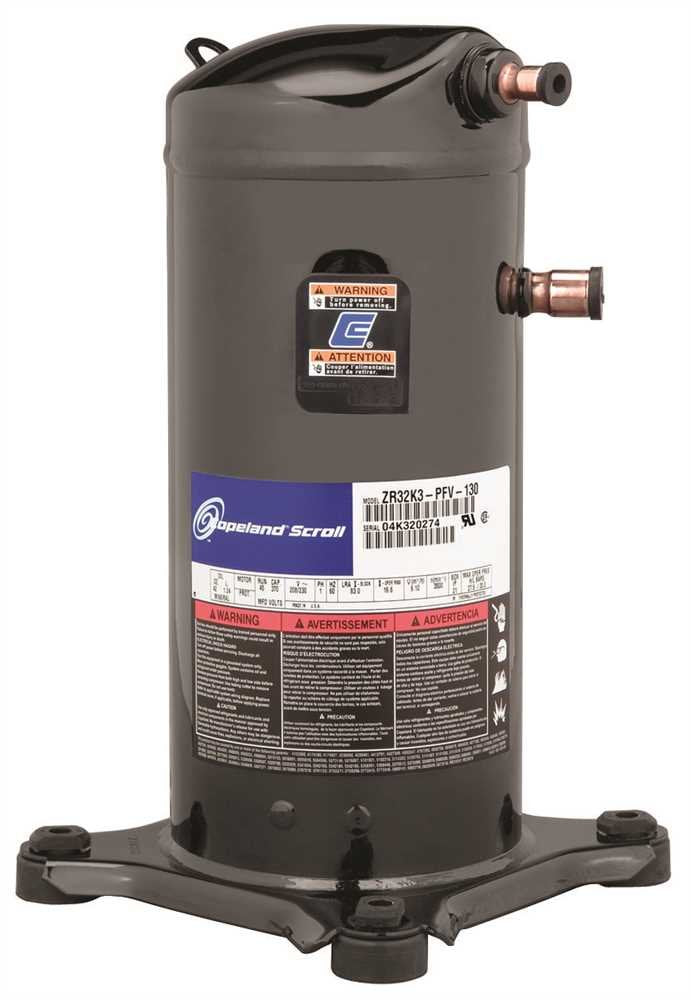 GOODMAN ZR28K5EPFV800 28,400 Btu R22 Copeland Scroll Compressor