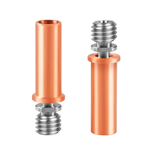 Unitak3D I3 Mega S Bi Metal Heatbreak All Metal Smooth Tc4 Titanium Alloy Copper Plated Throat Nozzle Compatible With Anycubic I