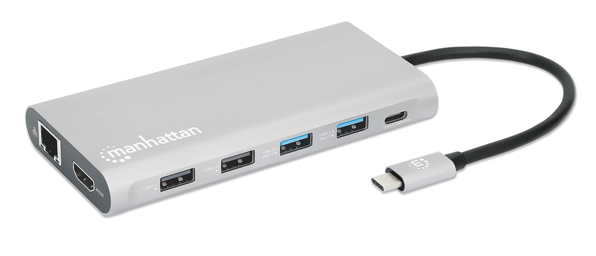 Manhattan USB-C PD 12-in-1 Docking Station with MST for Three HDMI Monitors