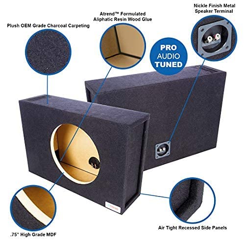 Bbox Single Vented 12 Inch Subwoofer Enclosure   Pro Audio Tuned Single Vented Car Subwoofer Boxes & Enclosures   Premium Subwoo