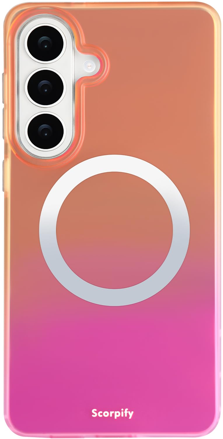 SCORPIFY Compatible with Samsung Galaxy S26 Plus Case [Compatible with MagSafe] with Cosmic Radiance, Gradient Matte Cute Magnet