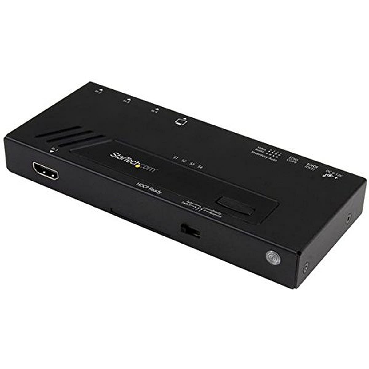 Startech.Com 4 Port Hdmi Switch   4K With Fast Switching, Auto Sensing & Serial Control   Automatic 4X1 Hdmi Video Switcher Box
