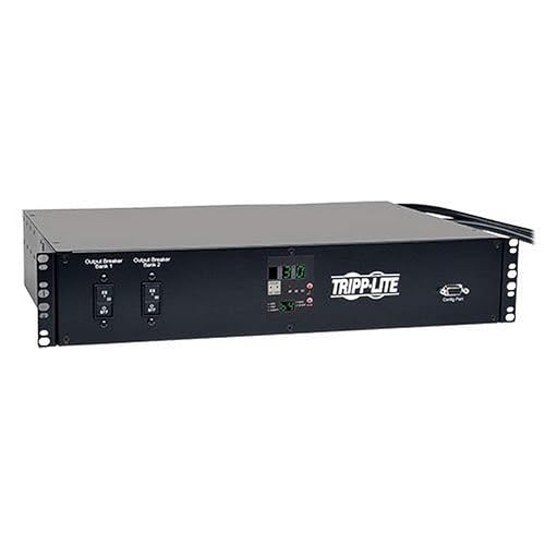 Tripp Lite Metered Pdu With Ats, 30A, 19 Outlets (16 C13, 2 C19 & 1 L6 30R), 208V, 2 L6 30P, 2U Rack Mount Power, Taa (Pdumh30Hv