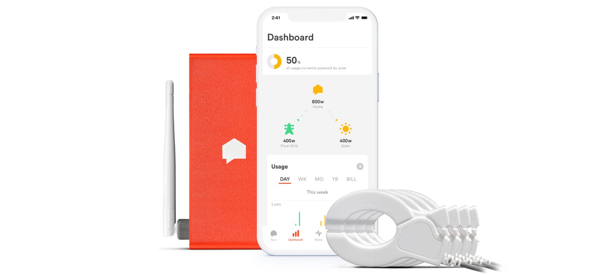 Sense Electric Monitor Sense Energy Monitor With Solar Track Electricity Usage And Solar Pr ...