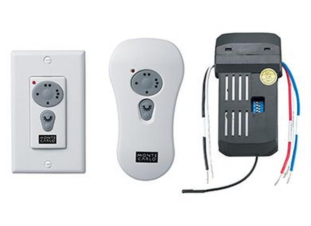 Monte Carlo Ck250 Transitional Wall Hand Held Combo Remote Control Kits Collection In White Finish, See Image