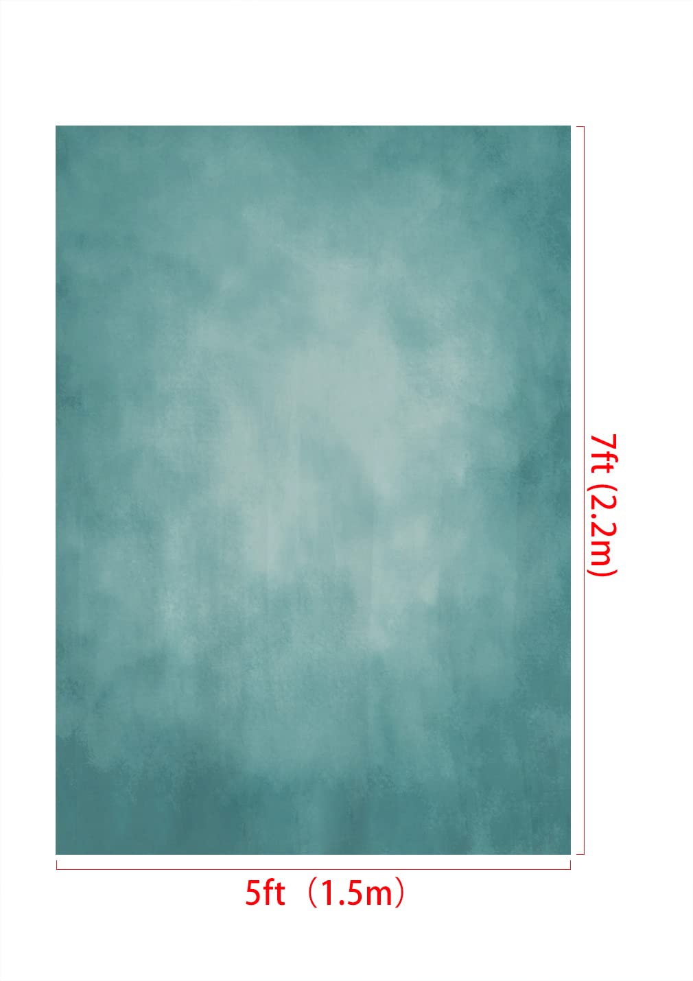 Kate Dark Cyan Photography Backdrops Abstract Photo Backdrop Poratrait Background For Photoshoot, 5X7Ft