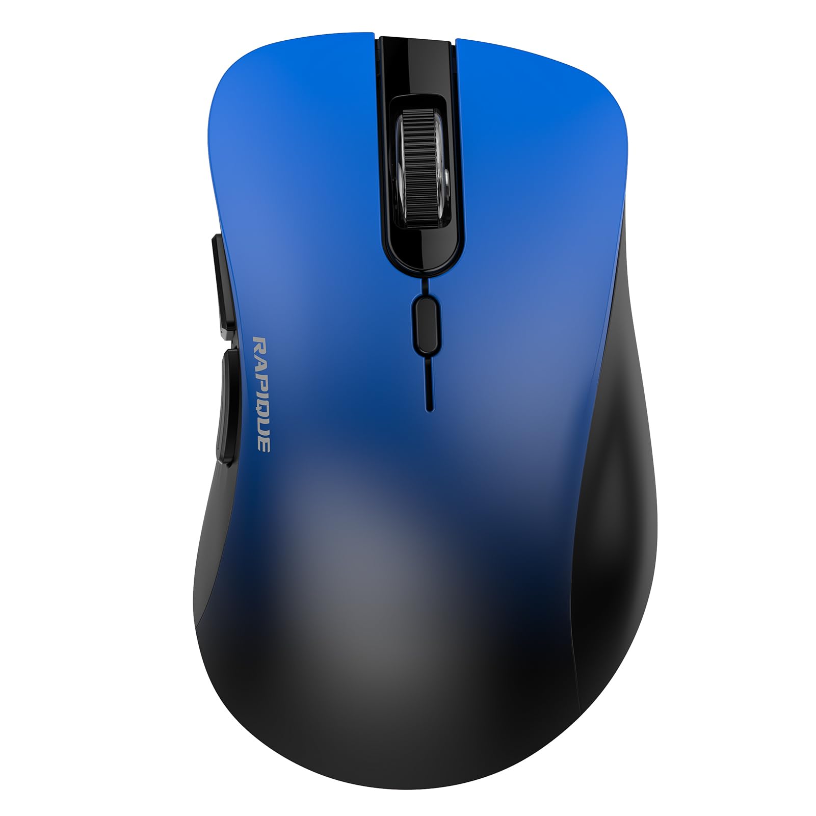 RAPIQUE Bluetooth Wireless Mouse - Dual Bluetooth & 2.4 GHz USB Receiver, Comfortable Grip, Quiet Clicks, Low Power - Multi-Devi