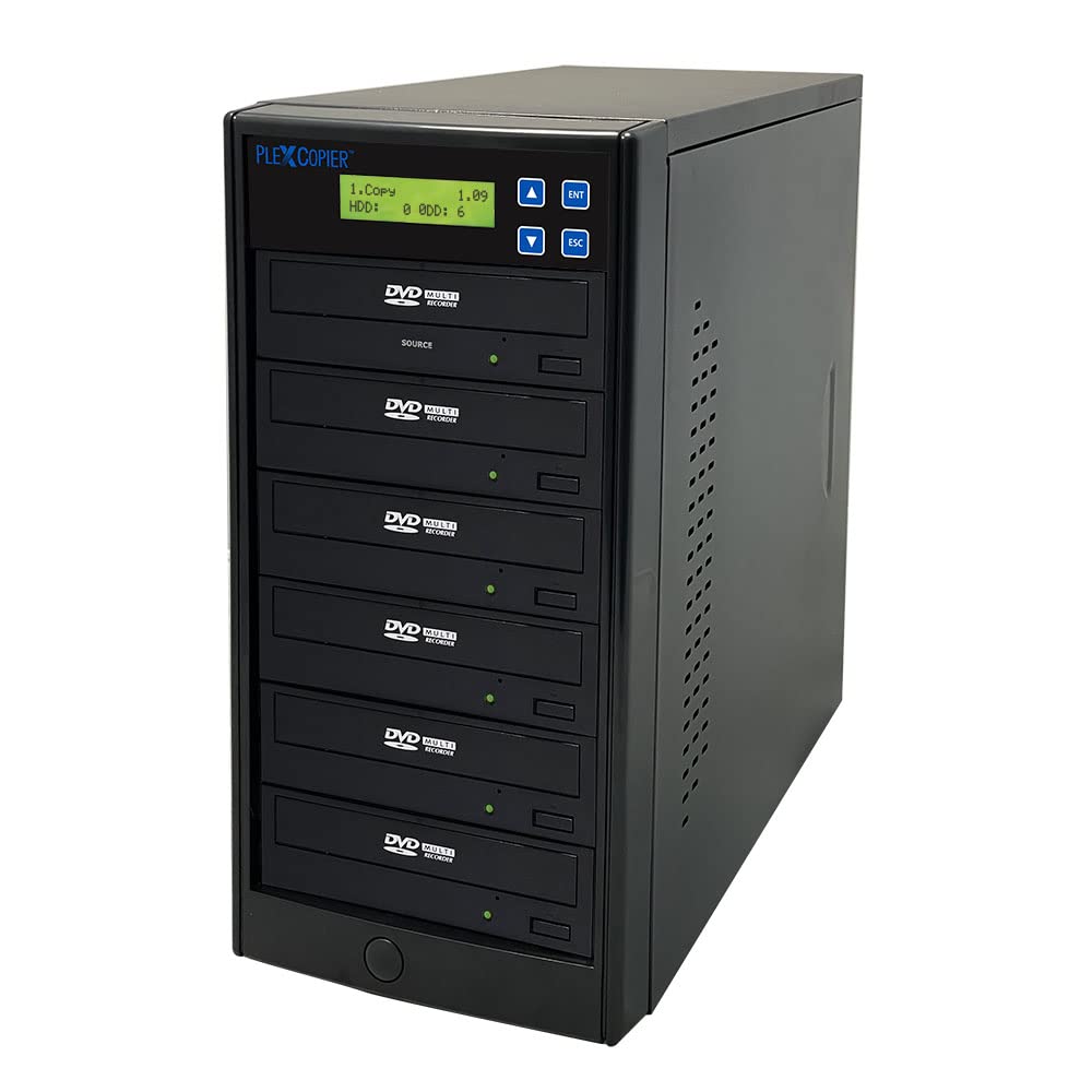 Plexcopier 24X Sata 1 To 5 Cd Dvd M Disc Supported Duplicator Writer Copier Tower With Free Dvd Video Copy Protection