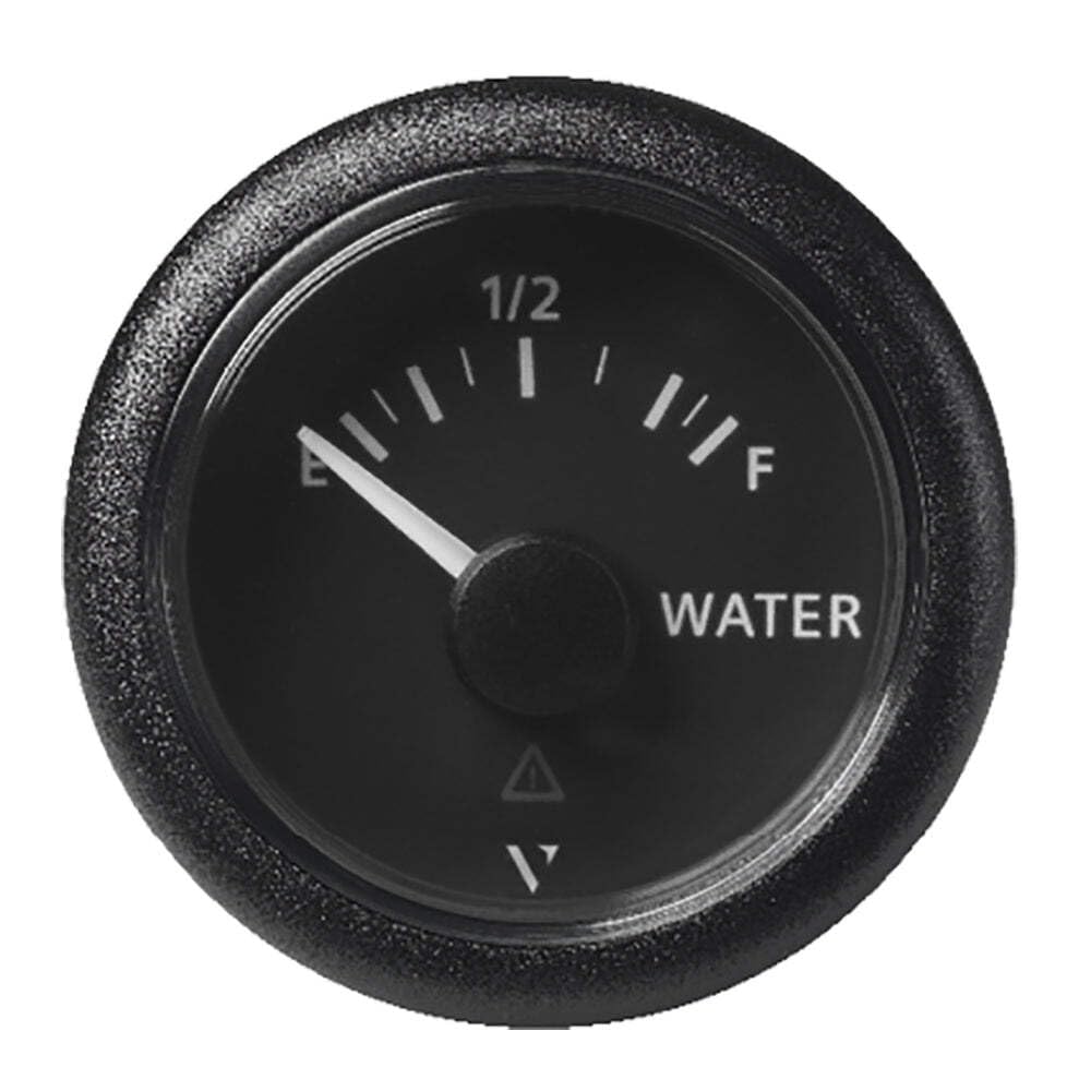 Veratron 52Mm (2-1/16'') Viewline Fresh Water Resistive - Empty/Full - 3 To180 Ohm - Black Dial &Amp; Round Bezel,WBEEAB0CWYW76XR