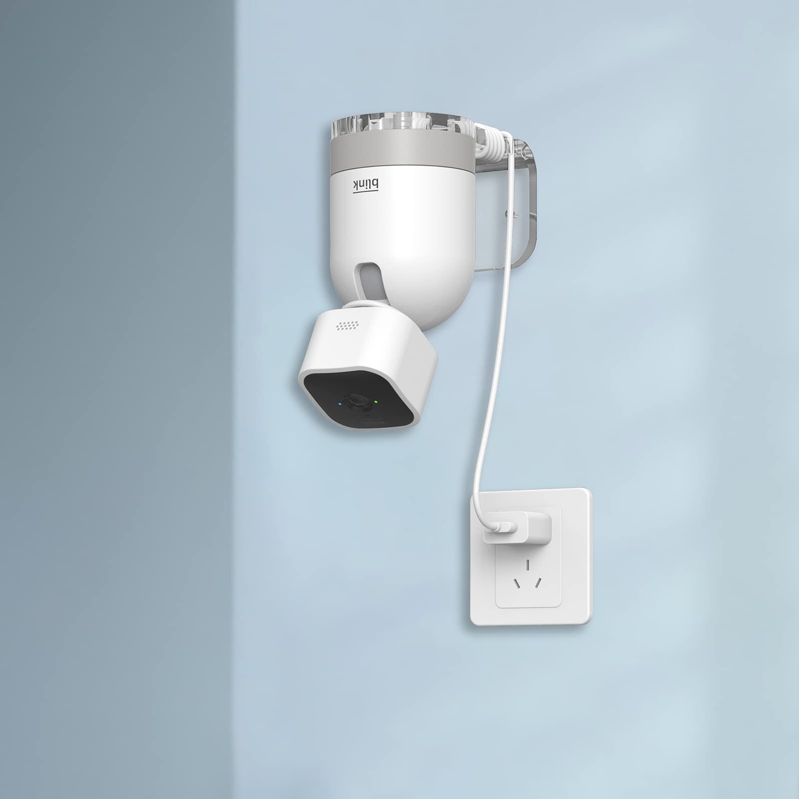 Puuuci Wall Mount For Blink Mini Pan Tilt Camera   Blink Mini Pan Tilt Camera Transparent Acrylic Wall Mount Bracket/Holder For