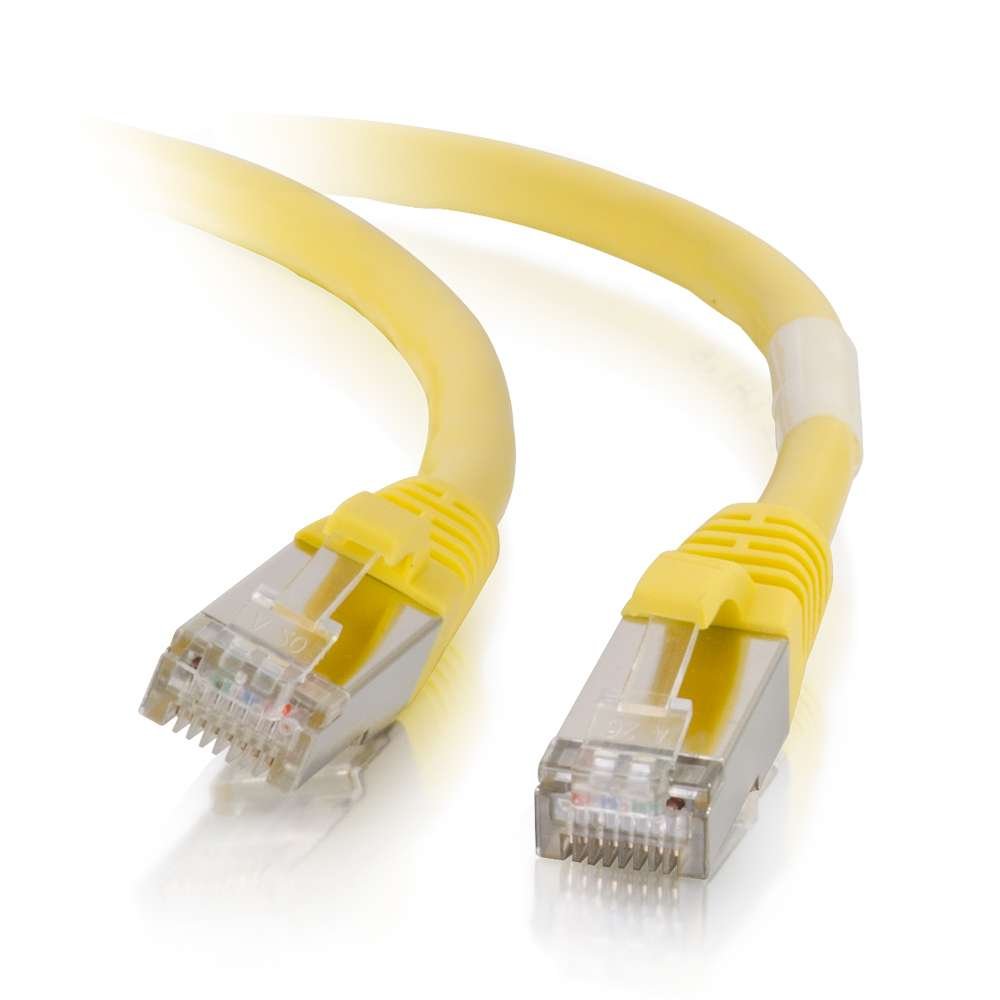 C2G Legrand Cat6 Ethernet Cable, Snagless Unshielded Cat6 Patch Cable, Yellow Network Patch Cable, 6 Foot Snagless Stp Ethernet