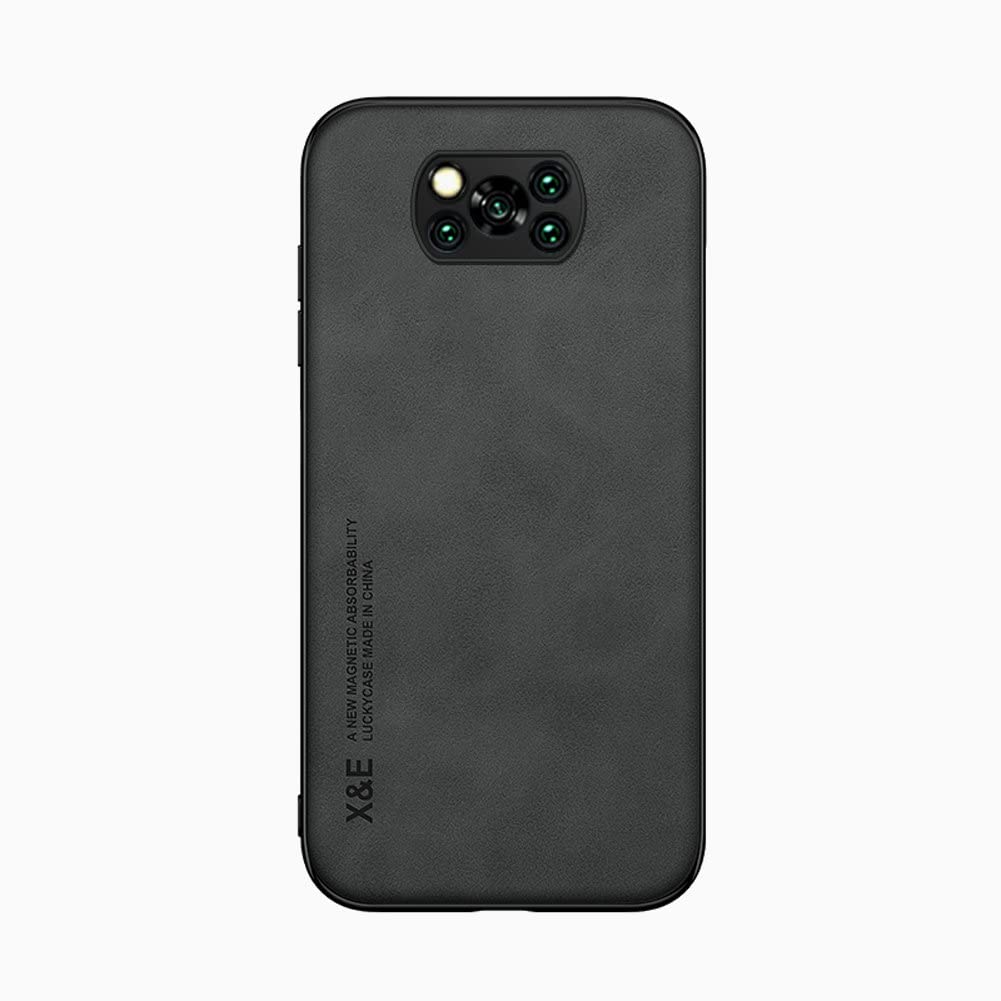Kepuch Silklike Case For Xiaomi Poco X3/X3 Nfc   Cover Bumper Built In Metal Plate For Xiaomi Poco X3/X3 Nfc   Black