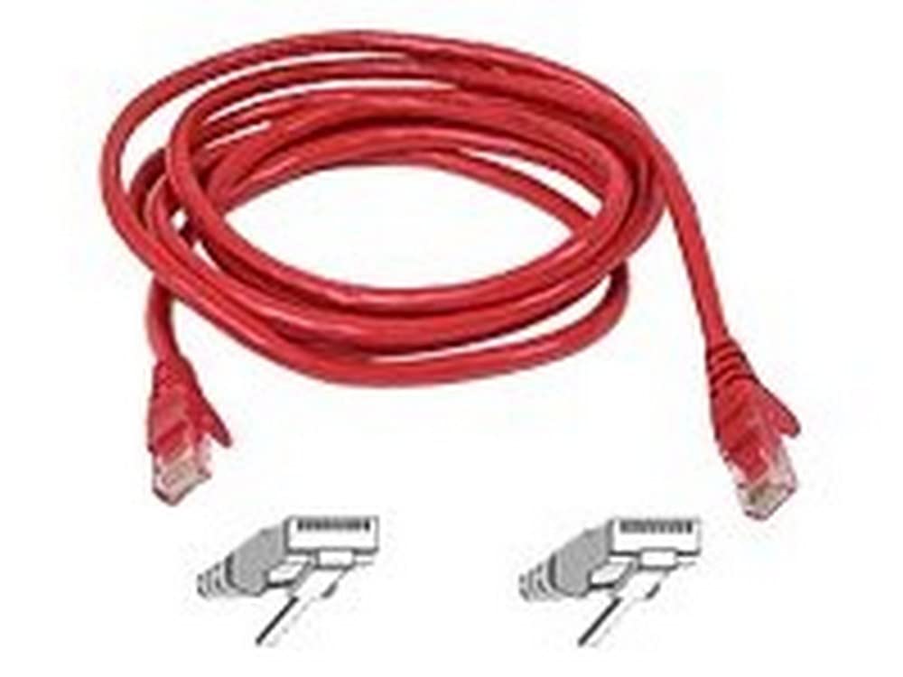 Belkin Fast Cat5E Red Utp Patch Cord Snagless   10Ft