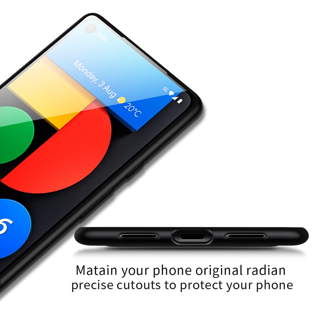 X-level Google Pixel 6 Phone Case Ultra-Thin Slim Fit Guardian Series TPU Matte Black