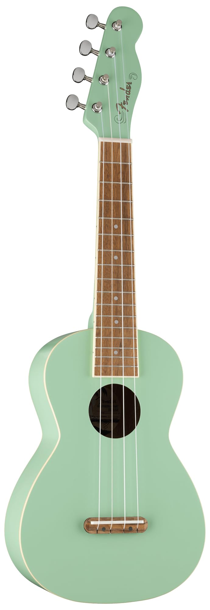 Fender Monterey Concert Ukulele - Surf Green Bundle With Gig Bag, Tuner, And Austin Bazaar Instructional Dvd