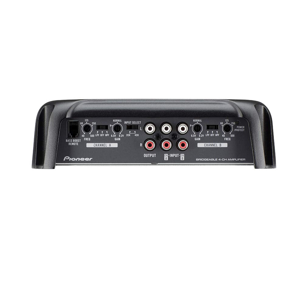 Pioneer 4Ch Class D Amplifier 1200W Max Bass Knob