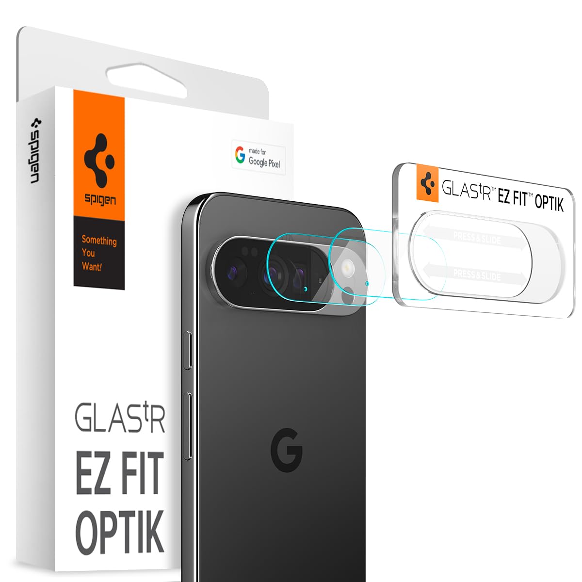 Spigen Camera Lens Screen Protector [Glas.tR EZ Fit Optik] Designed for Pixel 10 Pro XL [Case Friendly] - 2 Pack