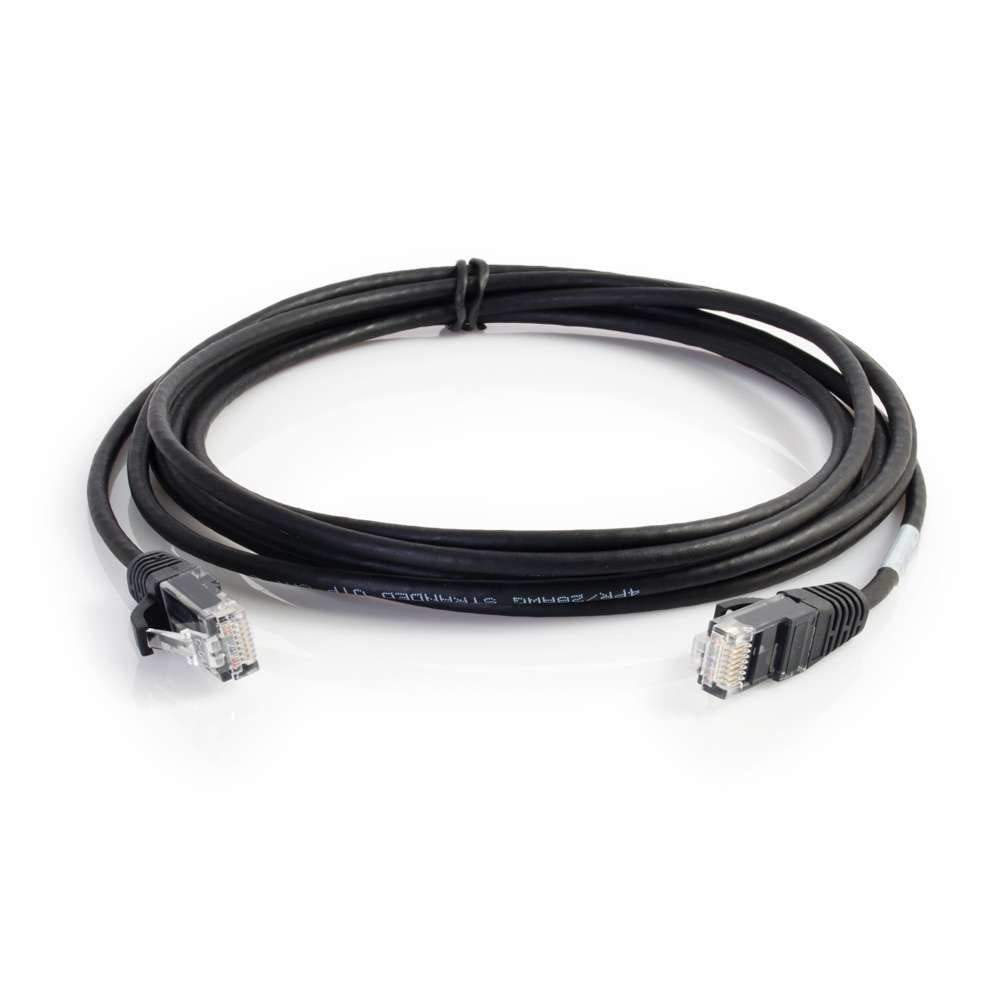 10Ft Cat6 Snagless Unshielded Utp Slim Ethernet Network Patch Cable   Black