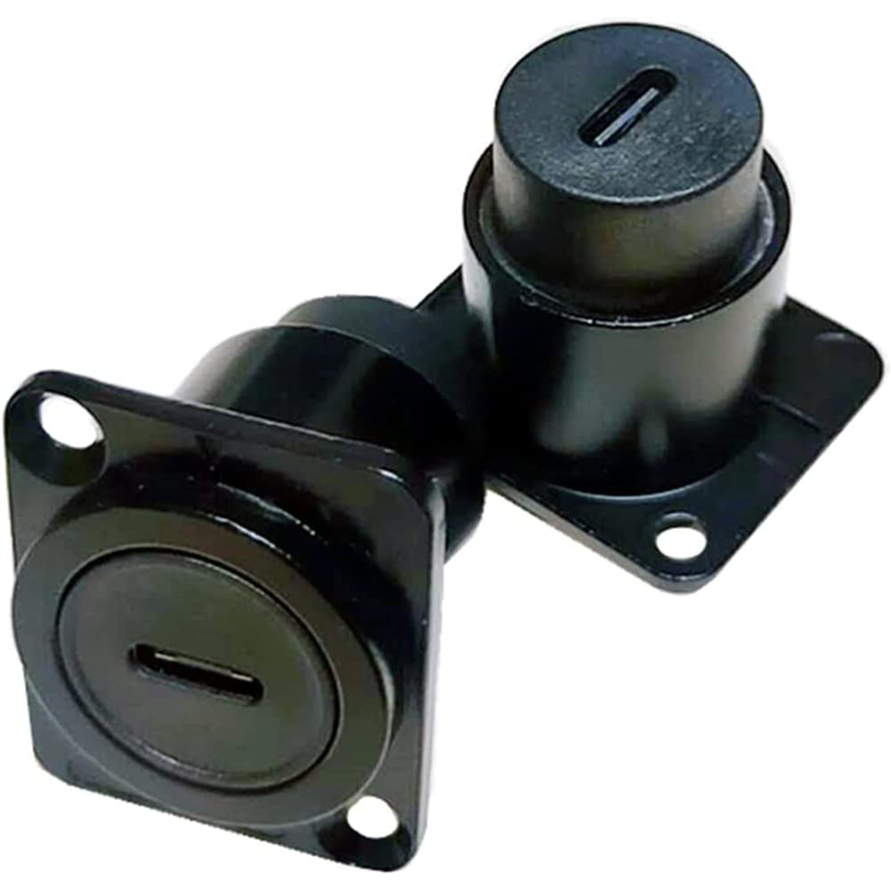 Penglin 2Pcs Usb 3.1 Type C Panel Mount Coupler, D Type Module Usb C Pass Through Connector, Female To Female Bulkhead Extension