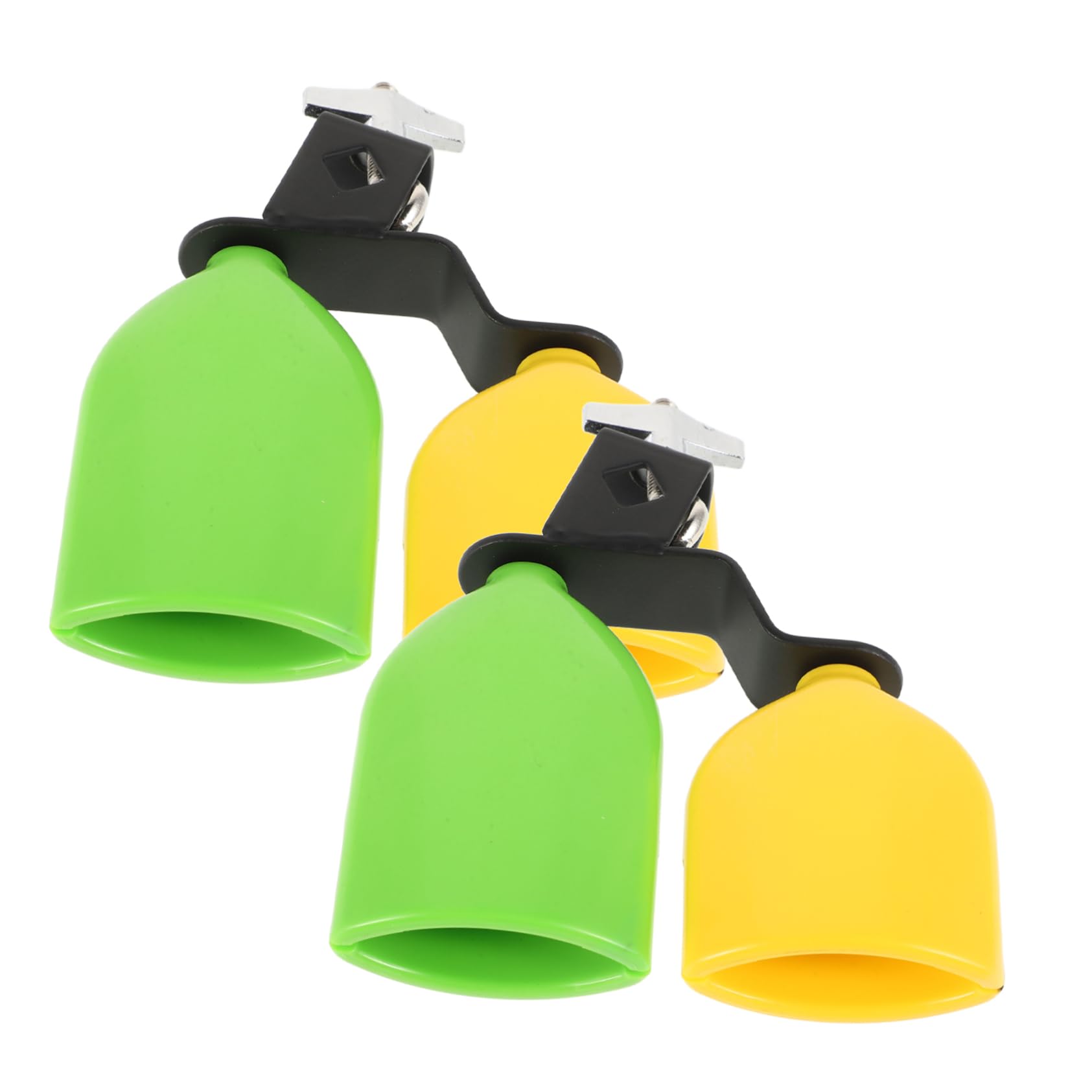 GLSTOY 1pair Cowbell Percussion Kit Tone Temple Block for Musical Events Vibrant and and Instrument