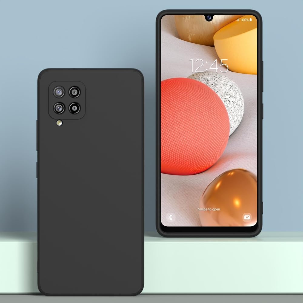 Wogroo For Samsung Galaxy A22 5G Case Black, Scratch Resistant With Soft Touch, Slim Thin Phone Cover For Samsung Galaxy A22