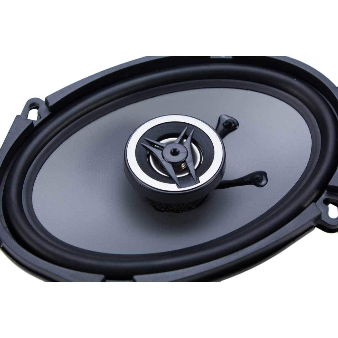 Crunch Cs 5768Cx, 250 Watts Full Range 2 Way 4 Ohms Coaxial Car Audio 5X7 By 6X8 Speaker Pair, Black, 2 Pack